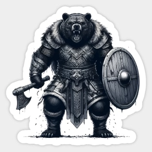 Norse Mythology Viking Warrior Bear Berserker Sticker